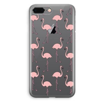 Anything Flamingoes: iPhone 8 Plus Transparant Hoesje