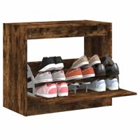 VidaXL Schoenenkast 80x42x69 cm bewerkt hout gerookt eikenkleurig