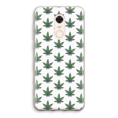 Weed: Xiaomi Redmi 5 Transparant Hoesje