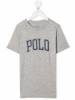 POLO RALPH LAUREN KIDS t-shirt à logo imprimé - Gris