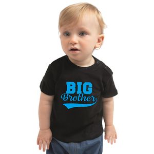 Big brother cadeau t-shirt zwart babys / jongens 80 (7-12 maanden)  -