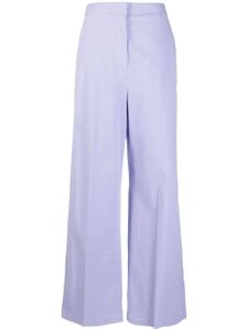 Fabiana Filippi pantalon évasé à taille haute - Violet