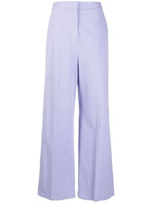 Fabiana Filippi pantalon évasé à taille haute - Violet