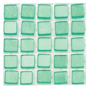119x stuks mozaieken maken steentjes/tegels kleur turquoise 5 x 5 x 2 mm   -
