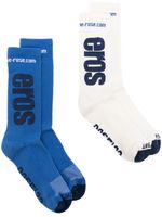 Martine Rose Eros cotton socks (pack of two) - Bleu