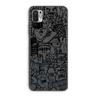 Vexx Black Mixtape: Xiaomi Redmi Note 10 5G Transparant Hoesje