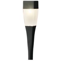 Solar tuinlamp/prikspot zwart op zonne-energie 26 cm - thumbnail