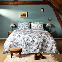 Cinderella Glorie Dekbedovertrek Katoen Blauw-2-persoons (200 x 200/220 cm)