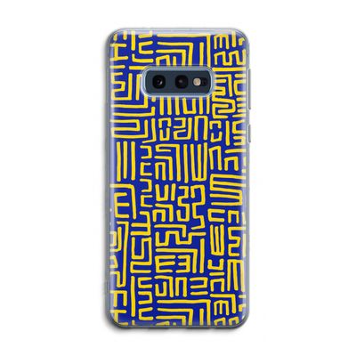 Majorelle Blue Print: Samsung Galaxy S10e Transparant Hoesje