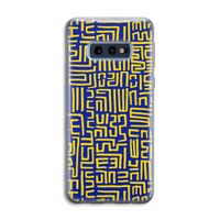 Majorelle Blue Print: Samsung Galaxy S10e Transparant Hoesje