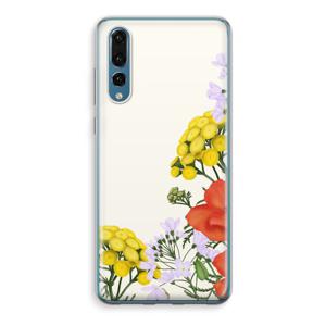 Wilde bloemen: Huawei P20 Pro Transparant Hoesje