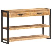 Dressoir 120x30x75 cm massief ruw mangohout