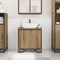 Badkamer Waskast Artisan Eiken 60x35x50 cm Bewerkt Hout
