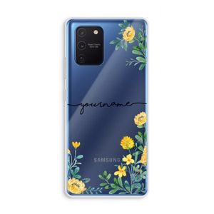 Gele bloemen: Samsung Galaxy Note 10 Lite Transparant Hoesje