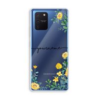 Gele bloemen: Samsung Galaxy Note 10 Lite Transparant Hoesje