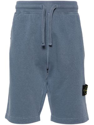 Stone Island short de sport à patch Compass - Bleu