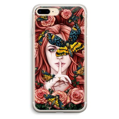 Lady Moth: iPhone 7 Plus Transparant Hoesje