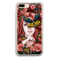 Lady Moth: iPhone 7 Plus Transparant Hoesje