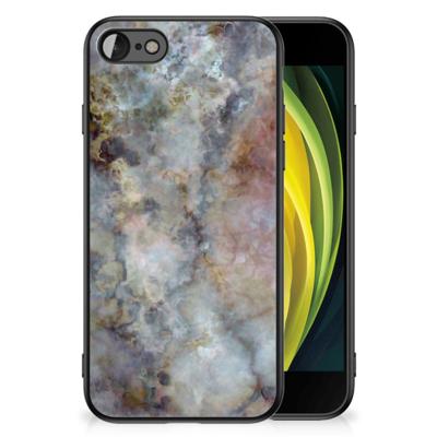 iPhone SE 2022 | SE 2020 | 7/8 Marmeren Print Telefoonhoesje Marmer Grijs