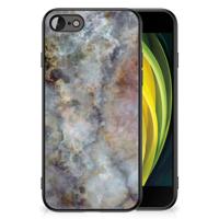 iPhone SE 2022 | SE 2020 | 7/8 Marmeren Print Telefoonhoesje Marmer Grijs