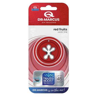 Auto luchtverfrisser Dr Marcus Lucky Pin Rode Vruchten Plastic