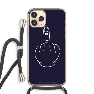 F**k U: iPhone 11 Pro Transparant Hoesje met koord