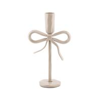 Kaarsenstandaard bow beige 20cm