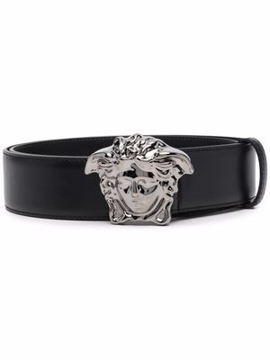 Versace ceinture La Medusa en cuir - Noir