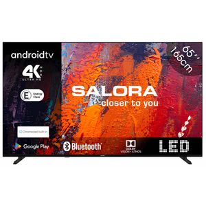 Salora 65UA550 tv 165,1 cm (65") 4K Ultra HD Smart TV Wifi Zwart