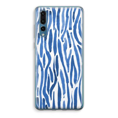 Blauwe nerven: Huawei P20 Pro Transparant Hoesje