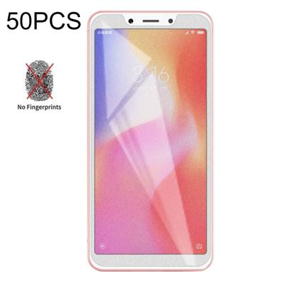 50 stuks non-Full matte Frosted gehard glas film voor Xiaomi Redmi 6/Redmi 6A geen retail pakket