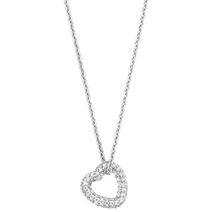 TI SENTO-Milano 34022ZI Ketting zilver-zirconia zilverkleurig-wit 38-48 cm