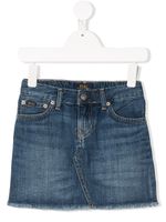 Ralph Lauren Kids frayed denim skirt - Bleu - thumbnail