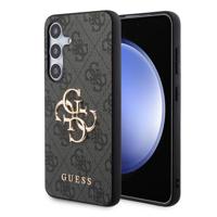 Samsung Galaxy S24+ Guess 4G Big Metal Logo Hybrid Case - Grijs - thumbnail