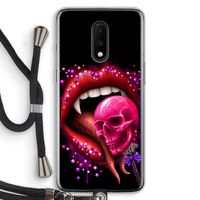 Dodelijk zoet: OnePlus 7 Transparant Hoesje met koord