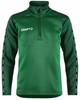 Craft 1912733 Squad 2.0 Half Zip Jr - Team Green/Ivy - 110/116