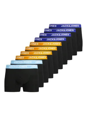 (9+1 gratis) (9+1 gratis) Jack and Jones 10-Pack heren boxershorts - Katoenen Multipack ondergoed heren - Voordeelverpakking - XL - Zwart -