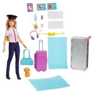 Mattel Barbie Droomvliegtuig speelset & piloot pop