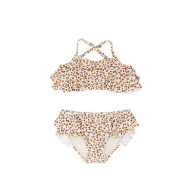 Salted Stories zomer badpak meisjes - geel - Flower bud
