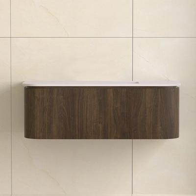Badmeubelset Sanilux Eleganza 120 cm Zonder Kraangat Dark Walnut