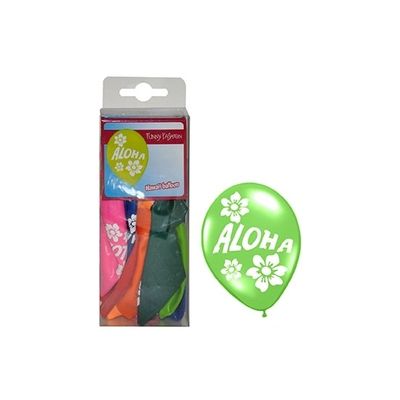 12x stuks Hawaii thema ballonnen Aloha 30 cm