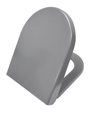 Wiesbaden Vesta soft-close zitting tbv wandcloset 52cm mat grijs