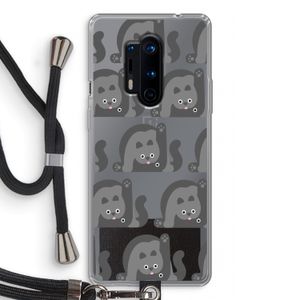 Cats: OnePlus 8 Pro Transparant Hoesje met koord