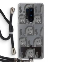 Cats: OnePlus 8 Pro Transparant Hoesje met koord