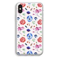 Bloemetjes: iPhone X Transparant Hoesje