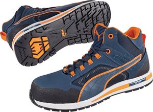 Puma Veiligheidslaars | maat 43 blauw/oranje | S3 HRO SRC DIN EN ISO 20345 | leer | 1 stuk - 63.314.0-43 - 63.314.0-43