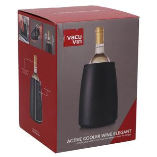 Vacu vin wijnkoeler zwart