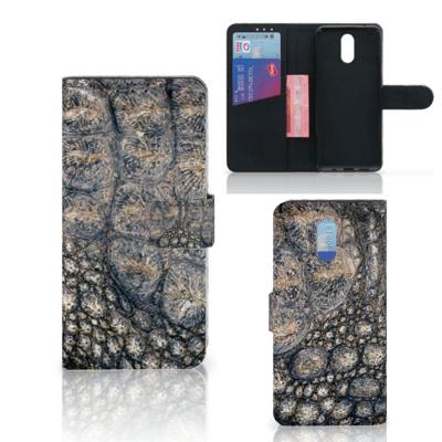 Nokia 2.3 | Telefoonhoesje | Met pasjeshouder | Krokodillenprint