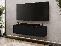 Tv-meubel KAIZEN 2 deuren 140 cm zwart