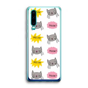 Meow: Huawei P30 Transparant Hoesje